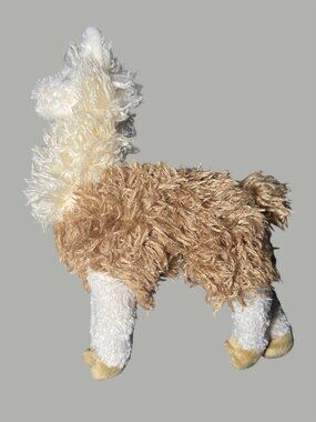 Plush Douglas Llama Toy With Fluffy Brown Fur & Soft White Legs - Cozy & Adorabl